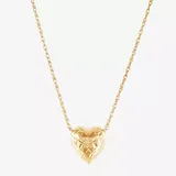 Womens 10K Gold Heart Pendant Necklace, One Size