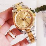 luxury 36mm 41mm lovers watches diamond mens women gold face automatic movement sweep wristwatches designer ladies watch
