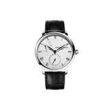 Frederique Constant Swiss Men's Slimline Power ReserveManufacture Stainless Steel Bracelet Watch, Black