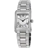 Frederique Constant Swiss Women's Classic Carree Silver-Tone Stainless Steel Bracelet Watch