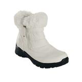 Women's Frosty Short Boot by Easy Street, Winter White Ivory 6.5 M Medium