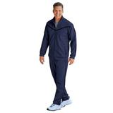 Men's John Blair Accent-Stripe Knit Jog Suit, Navy Blue S