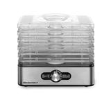 Elite Gourmet 5 Tray Food Dehydrator w/ Temp Controls, Stainless Steel NO SIZE