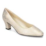 Ballari by Easy Street Women's Block Heel Pumps, Size: 8.5, Gold