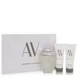 Av For Women By Adrienne Vittadini Gift Set - 3 Oz Eau De Parfum Spray + 3.3 Body Lotion + 3.3 Oz Sh