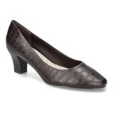 Ballari by Easy Street Women's Block Heel Pumps, Size: 8 Wide, Dark Brown