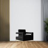 Armchair - Hypefurniture Modern Velvet Accent Chair, Elegant Armchair w/ Stainless Steel Base Velvet in Black | Wayfair Hypefurniture12915