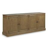 Woodbridge Furniture Bakers 88" Wide Oak Wood Sideboard Wood in Brown, Size 36.5 H x 88.0 W x 20.0 D in | Wayfair LL302-06