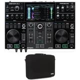 Denon DJ Prime GO Rechargeable DJ System with Touchscreen & Wi-Fi with Magma Carry Case