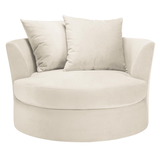 Cuddler Chair Small 52" - Plush Velvet Sand