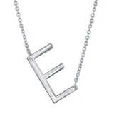 Sterling Silver Sideways Initial Necklace, Women's, Size: 16-18" ADJ, White