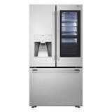 LG SRFVC2416 24 cu. ft. Smart InstaView Door-in-Door Large Capacity Counter-Depth Refrigerator with Craft Ice Maker Print Proof Stainless Steel