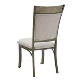 Franklin Dining Side Chair Pewter 2 Pack - Linon D1283B20SC