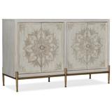 Hooker Furniture 638-85469 Delilah 58" Wide 2 Shelf Oak and Poplar Wood Accent Cabinet from the Melange Collection Cream Indoor Furniture Storage