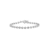 Effy® 1/4 Ct. T.w. Diamond Miracle Set Bangle Bracelet In Sterling Silver
