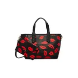 Betsey Johnson Printed Tote With Pouch, Red