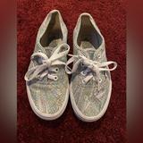 Vans Shoes | Authentic Vans Lace Ups- Size 6 | Color: Blue/Green/Orange/Pink/Yellow | Size: 6