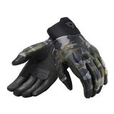 Rev It Spectrum Mens Textile Motorcycle Gloves Camo Dark Green LG