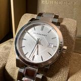 Burberry Jewelry | Burberry The City Silver Dial Stainless Steel Ladies Watch 34mm | Color: Silver | Size: Os