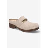 Wide Width Women's Ventura Flats by Bella Vita in Stone Suede Leather (Size 10 W)
