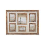 Emerson Cove Frames natural - Brown Pine Wood Six-Slot Hanging Picture Frame