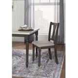 Linon Home Indoor Chairs Chair - Gray & Black Willow Side Chair
