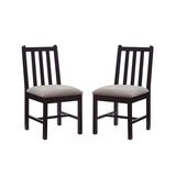 Linon Home Dining Chairs Black - Black Lemuel Side Chair - Set of Two