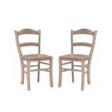Linon Home Dining Chairs Natural - Beige Leif Side Chair - Set of Two