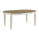 Signature Design by Ashley Realyn Oval Wood-Top Dining Table, One Size , White