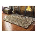 Brown Area Rug - Plow & Hearth McLean Hand-Tufted Wool Black Area Rug Wool in Brown, Size 25.0 W x 0.75 D in | Wayfair 37590 BR