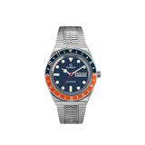 Timex Q Reissue 38mm Stainless Steel Bracelet Blue/orange Watch