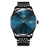 DOM watch men Top Brand Luxury Quartz watch Casual quartz watch stainless steel Mesh strap ultra thin clock male Relog M-11BK
