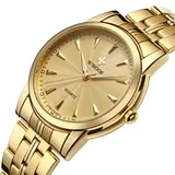 Luxury WWOOR brand men fashion Japan movt quartz gold watch alloy head stainless steel nice style casual wristwatch men