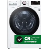 LG Large Capacity Smart WiFi Front Load Washer with TurboWash 360.
