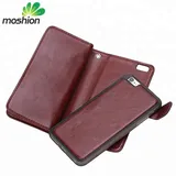 Newest Leather Magnetic Detachable flip Wallet Phone Case For iPhone 6/7/8 ,for iphone 6/7/8 plus wallet case