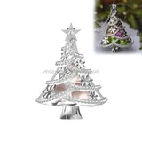 pearl cage pendant christmas tree 925 sterling silver snowflake necklace pendant oyster pearl jewellery Diy gift