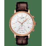 Tissot T-Classic Carson White Dial Brown Leather Strap Men's Watch T122.417.36.011.00 T122.417.36.011.00