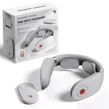 Sharper Image Neck Tens Muscle Stimulator With Soothing Heat & Wireless Remote, Pain Relief Therapy With 3 Massage Modes & 15 Intensity Levels, Usb
