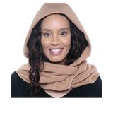 Blair Women's Wraparound Fleece Head Scarf - Brown