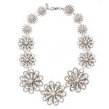 Kate Spade Jewelry | Kate Spade Silver Oops A Daisy Floral Collar Statement Necklace | Color: Silver | Size: Os
