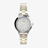 Timex Womens Two Tone Stainless Steel Bracelet Watch Tw2v35900ji, One Size