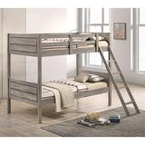 Flynn Solid Wood Standard Bunk Beds By Coaster Wood in Brown, Size 65.0 H x 40.82 W x 79.53 D in | Wayfair 400818