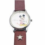 Disney Accessories | Disney X Sii Mickey Red Star Watch | Color: Brown/Red | Size: Os