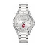 "Men's Bulova Silver USC Trojans Stainless Steel Classic Sport Watch"