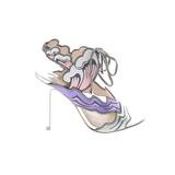 Sophia Webster Heels: Purple Shoes - Women's Size 35 - Open Toe