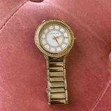 Michael Kors Accessories | Michael Kors| Kerry Quartz Artificial Mop Dial Stainless Steel Ladies Watch. | Color: Gold | Size: Os