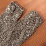 Coach Accessories | Coach Long Wool Fingerless Gloves. Heather Gray Silver Glitter, Size Sp | Color: Gray/Silver | Size: Sp