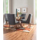 Linon Home Dining Sets Natural - Gray & Tan Adler Five-Piece Dining Set