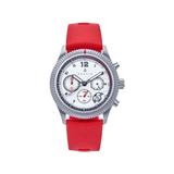 Nautis Meridian Chronograph Strap Watch w/Date Red One Size NAUN100-2