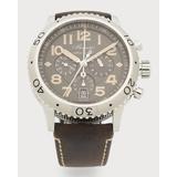 42mm Type XX1 Chronograph Watch w/ Leather Strap, Brown